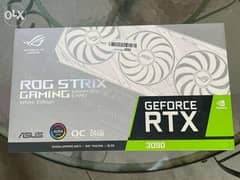 ASUS ROG Strix NVIDIA GeForce RTX 3090 White OC Edition Gaming Graphic 0