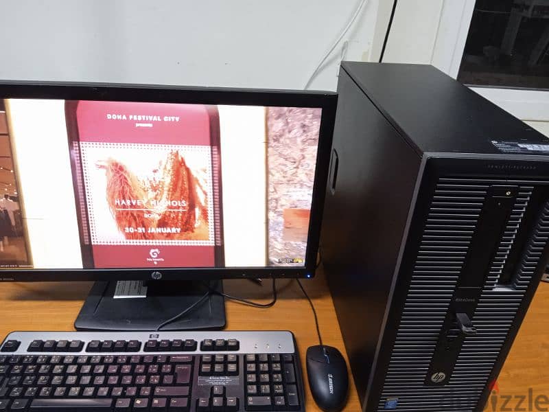HP computer with 23 inches adjustable monitor
Intel core i7 1
