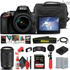 Nikon d 5600 18 - 55 mm and 70 - 300 mm lenses 0
