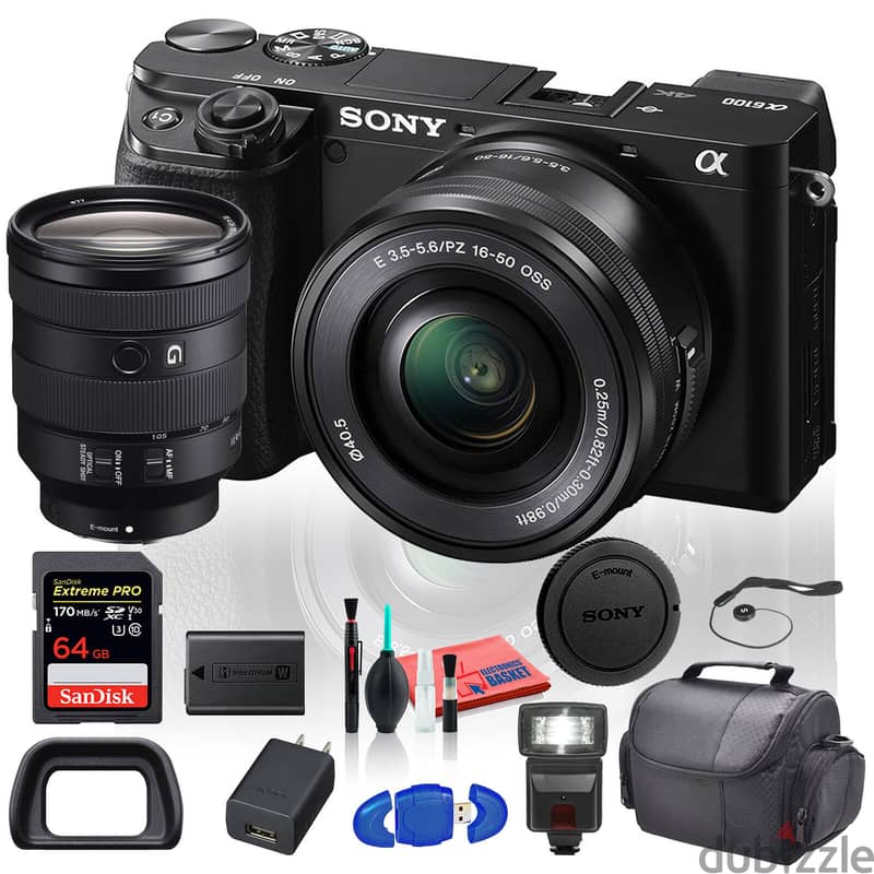 Sony Alpha A 6100 MIRRORLESS 16 - 50 mm Lens 0