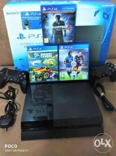 1TB PS4 Slim , with 3 Games and 2 controllers 0