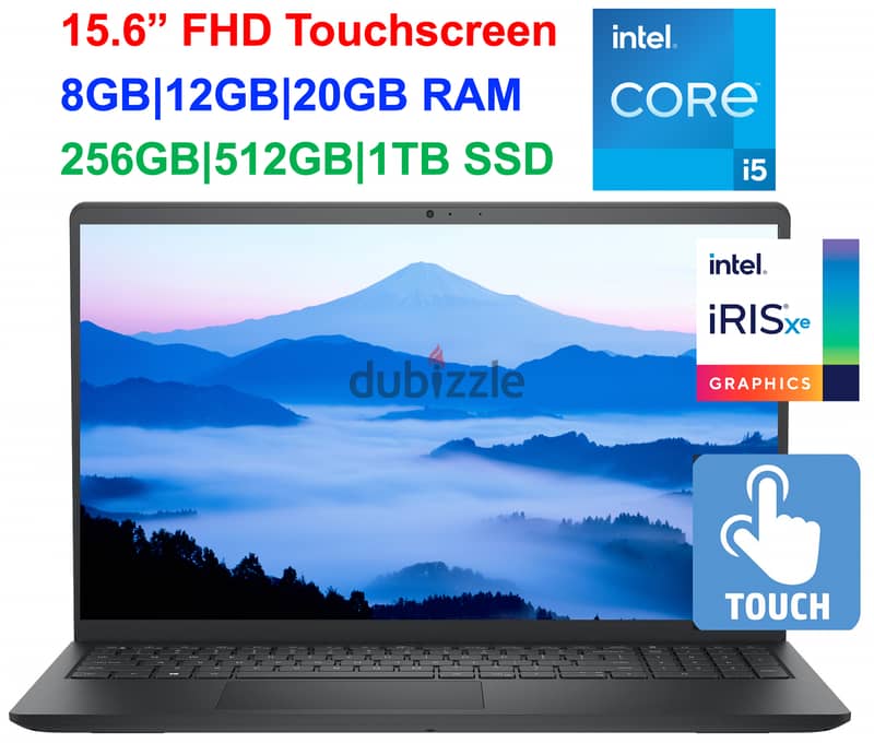 Dell 15Inch FHD Touch Screen Intel i5-1135G7 Upto 4.2GHz, 32GB Ram 1TB 0