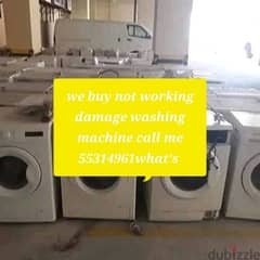 not working damage washing machine