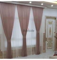 We make sofa curtains and do wallpaper wooden and floor,