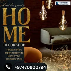 Launch Your Home Decor Shop in Qatar with Tejwaan's Expertise!