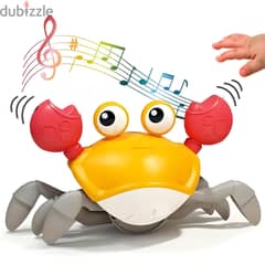 Musical Crawling Crab Baby Toy with Automatic Obstacle Avoidance
