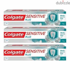 3x Colgate Sensitive Plus Instant Relief from Toothpaste 70g Pro Argin