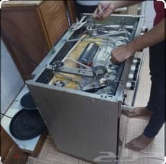 gas cooker repairing servicing cleaning Cooking Range repairing