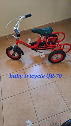 Baby tricycle car seat and light weight stroller