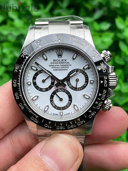 Rolex Daytona white dial panda 0