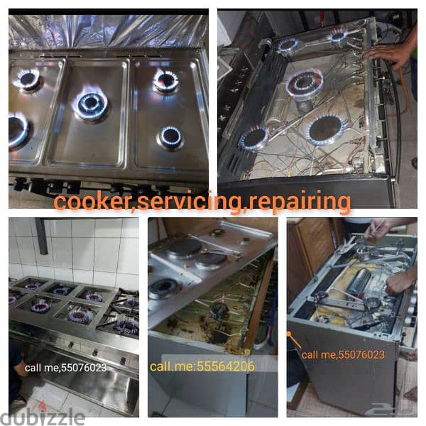 gas Coockar and service repair please call my no caII,me,55076023 0