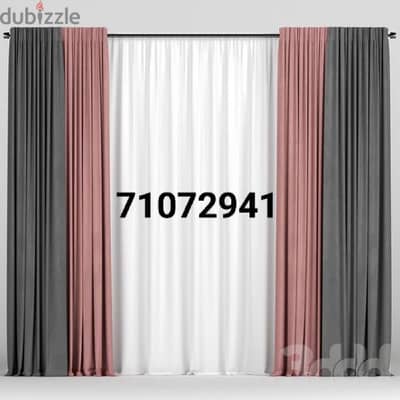 we make new curtains, blackout also do fitting and repair