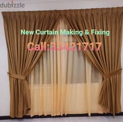 we do  new office Curtains Making & Fixing Work.