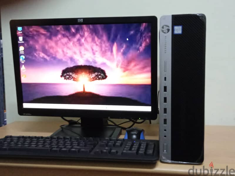 HP EliteDesk 8th Generation PC  Core i5 , 8GB RAM , 256GB SSD 6
