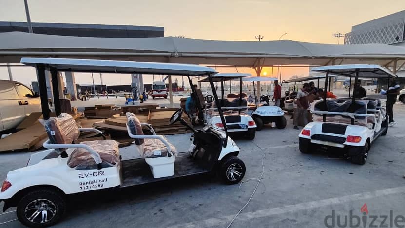 7O3|O786  Qatar Golf carts, Clubcars for Sale-Rental 2-4-6-8 seater. 1