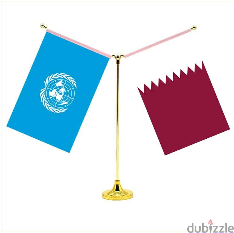 Qatar flag 3x5 feet , Qatar Table flag for office , Indoor flag 2