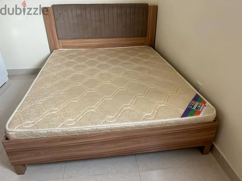 Queen Size Wooden Bed-180x200 with two Carrom Boards 1