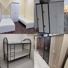 New Single Bed and Double Bed , Bunk Bed , Mattress, Cabinet ,Cupboard