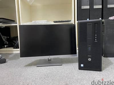 HP EliteDesk 800 G2 TWR -i7-6th Gen-8GB RAM-256GB SSD-500GB HDD -23"in