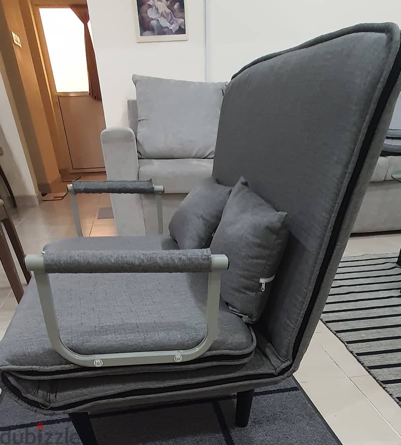 RARELY USED SOFA CUM BED 5 RECLINER POSITION FOR SALE 3