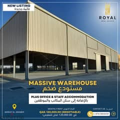 MASSIVE WAREHOUSE + OFFICE + EMPLOYEE ACCOMMODATION FOR RENT