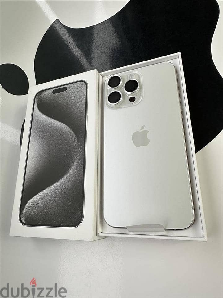 Apple iPhone 15 Pro Max 1TB Titanium White ( Unlocked). 2