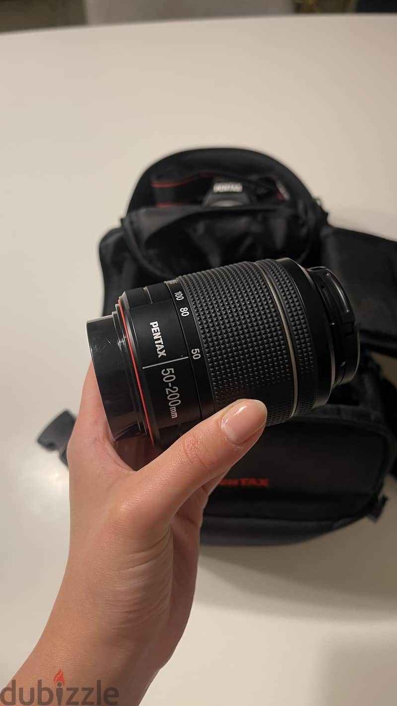 Pentax K-50 Camera + Carrier Bag + 2 Lenses for Sale 4