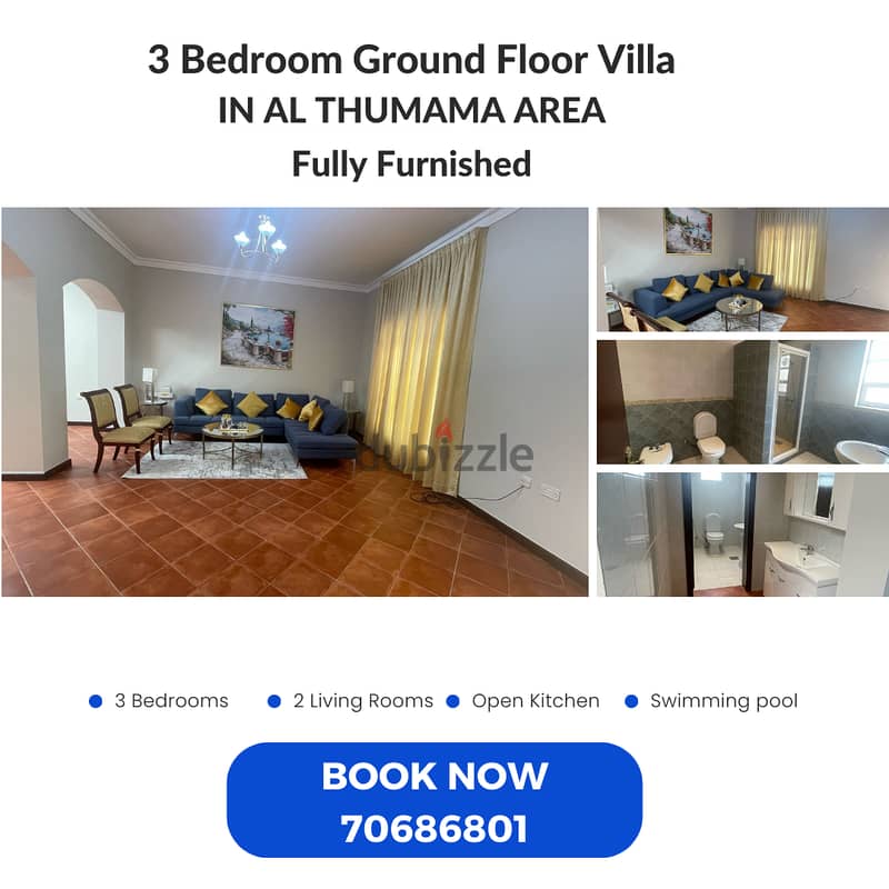 villa for rent Thumama area 1