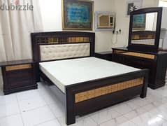 Good condition luxurious King size bed room set available for sell 0