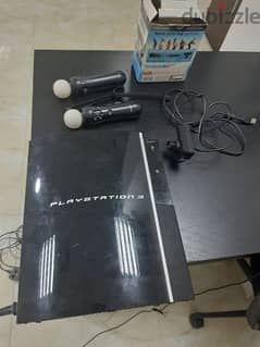 Play Station 3 with Move  Navigation Controller and cam