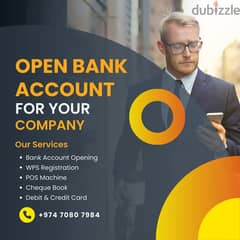 Open your company's bank account with our assistance