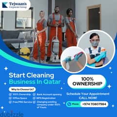 Establish your Cleaning company with 100% ownership in Qatar