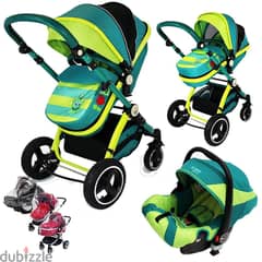Baby Stroller 3 in 1 Multifunctional High Landscape Portable Aluminum 0