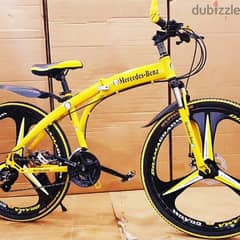 Yellow Foldable Cycle Mercedes Benz Fork Length: 29 Inch