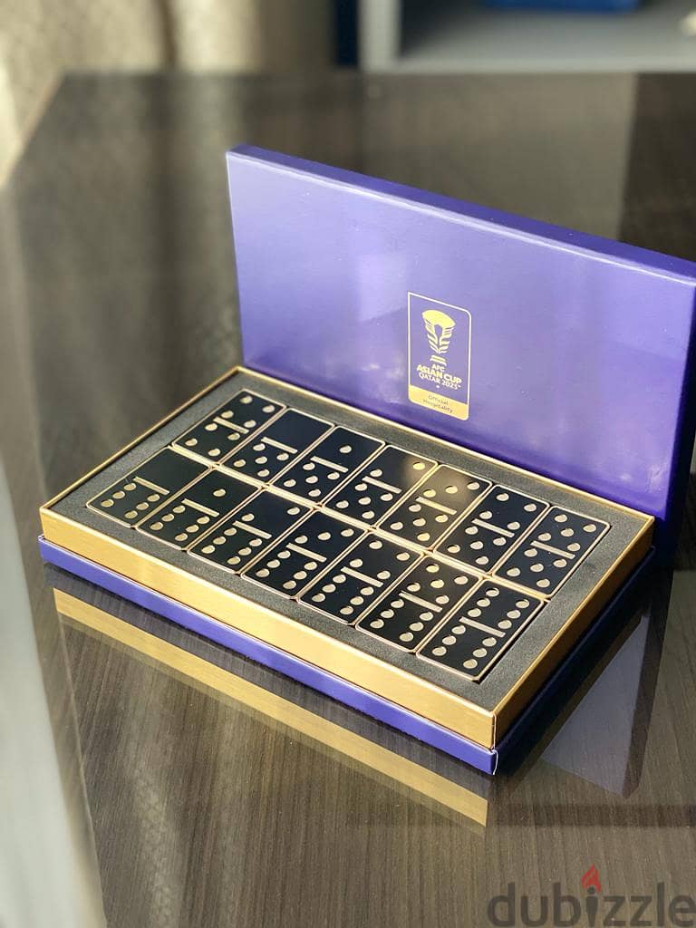 Amazing set of Dominos with engraved Asian Cup Logo 1