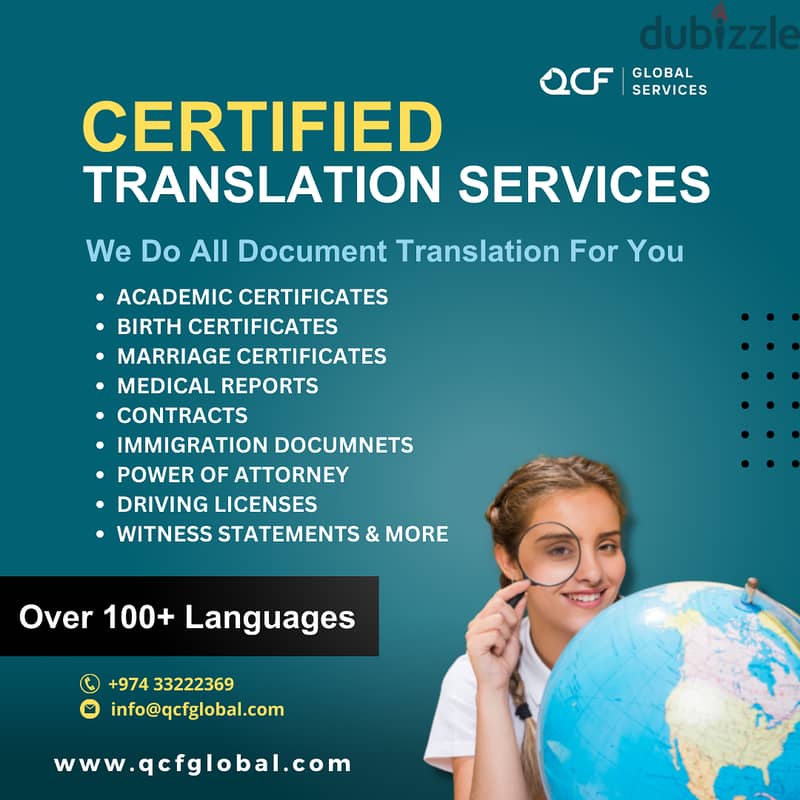 Certified translation services in Qatar 2