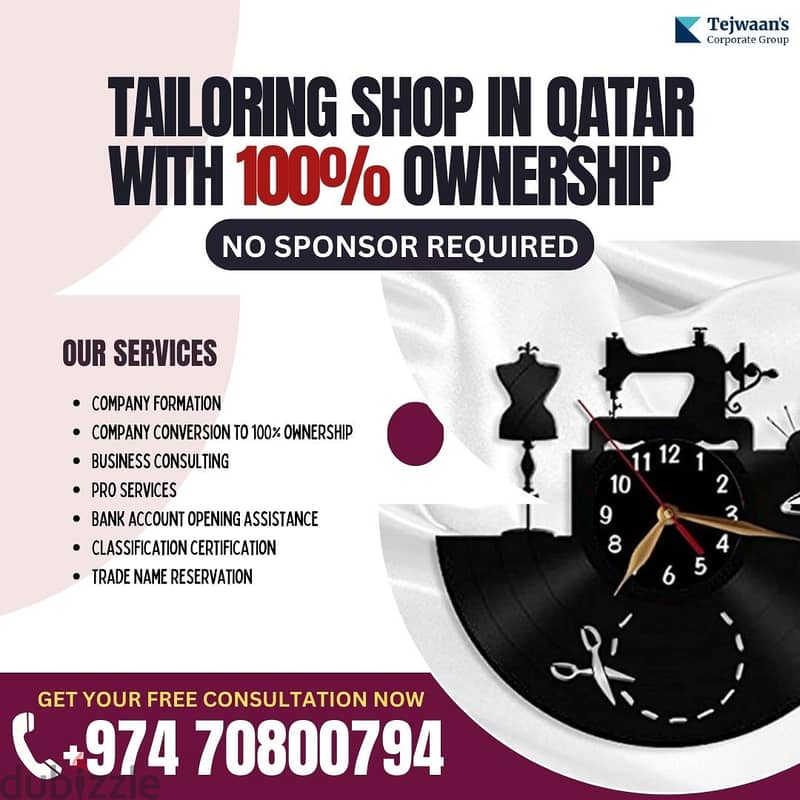 Own Your Craft Start Your Tailoring Shop in Qatar with 100% OwnershiP 1