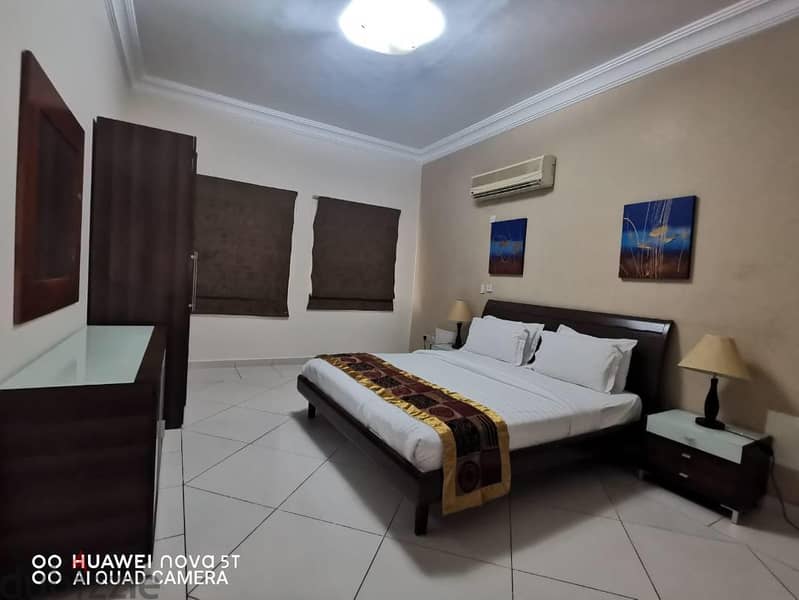 MONTHLY RENTAL 1BHK (KAHRAMAA, WIFI AND CLEAN 9