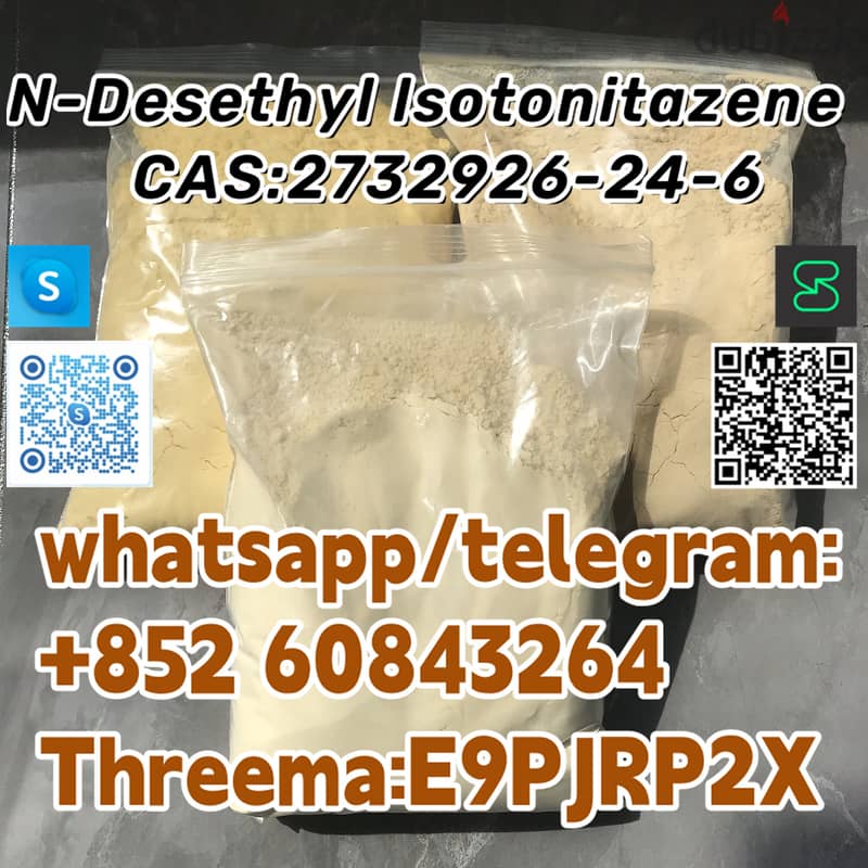 +852 60843264N-Desethyl lsotonitazene   CAS:2732926-24-6 whatsapp/tele 2