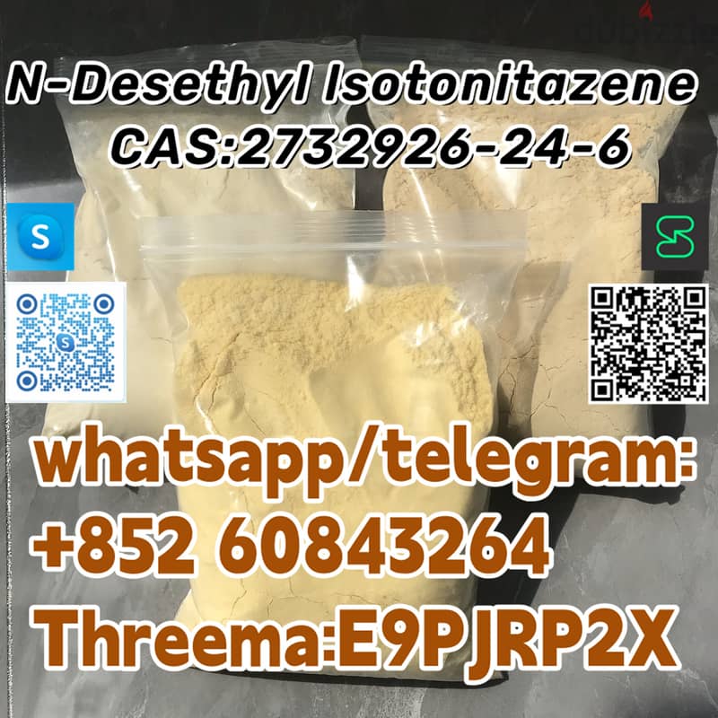 +852 60843264N-Desethyl lsotonitazene   CAS:2732926-24-6 whatsapp/tele 3