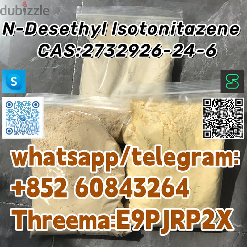 +852 60843264N-Desethyl lsotonitazene   CAS:2732926-24-6 whatsapp/tele 5