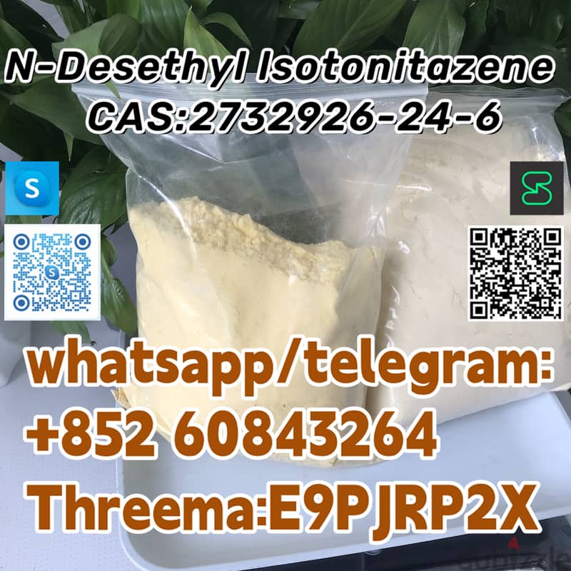 +852 60843264N-Desethyl lsotonitazene   CAS:2732926-24-6 whatsapp/tele 10