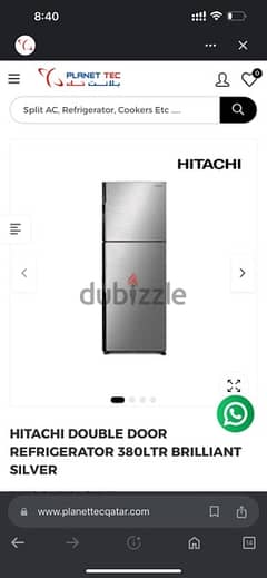 hitachi 380L refrigerator 2 doors for sale 0
