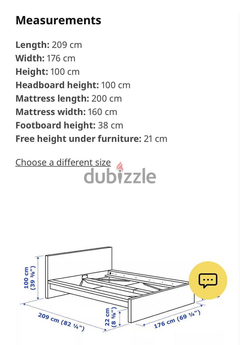IKEA Queen size bed frame with Mattress (57% OFF) 9
