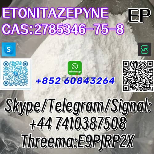ETONITAZEPYNE  CAS:2785346-75-8  Skype/Telegram/Signal: +44 7410387508 9