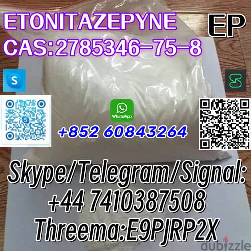 ETONITAZEPYNE  CAS:2785346-75-8  Skype/Telegram/Signal: +44 7410387508 10