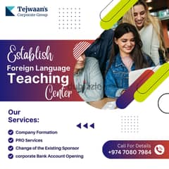 Establish Foreign Language Teaching Center in Qatar