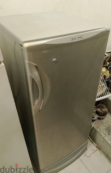 Hitachi side by side refrigerator silver 1