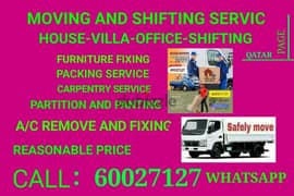 moving shifting carpentry house villa office furniture moving