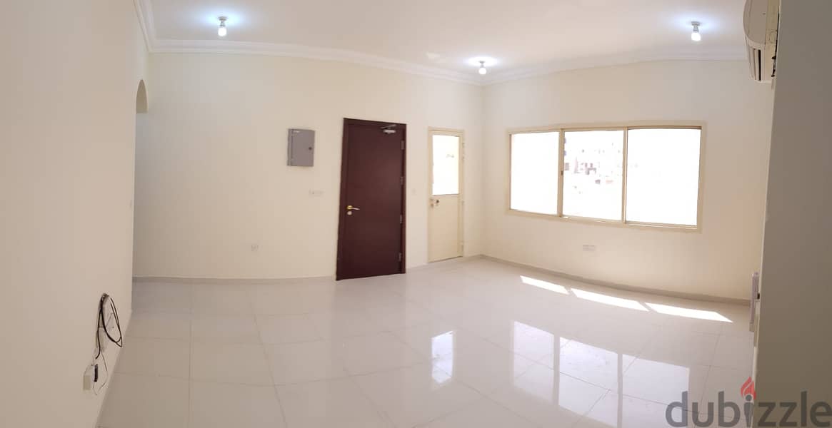 For rent unfurnished family apartment in Al Wakra behind Kims Medical 3